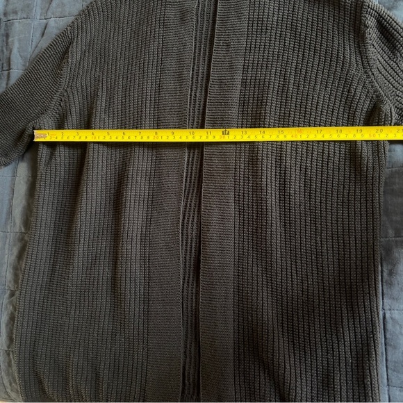Club Monaco Black Waffle Knit Open Cardigan - Size S/P - Picture 5 of 6